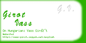 girot vass business card